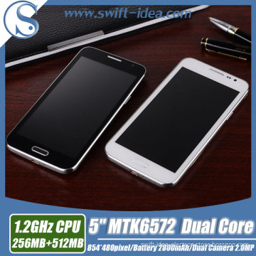Mtk6572 New 5 Inch Cheapest Dual SIM Dual Core China Mobile Phone (G910)